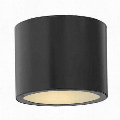 Hinkleylighting 1663sk Luna 75w1  Light Outdoor F Lush  Mount In Satin Black