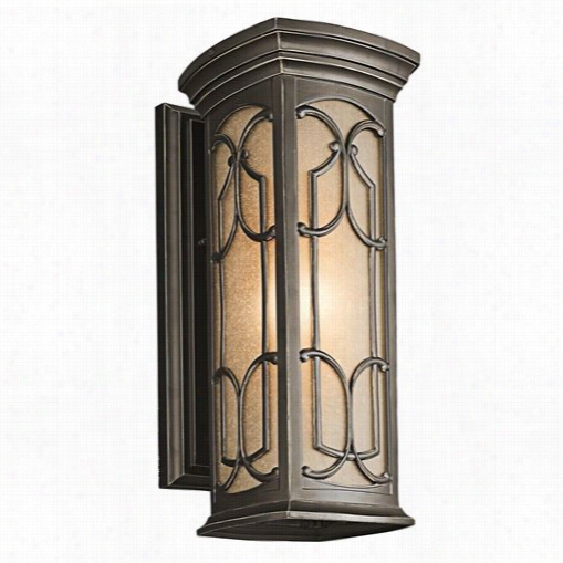 Kichler  Lighting 49227oz Franceasi Brass Outdoor Wall Latern