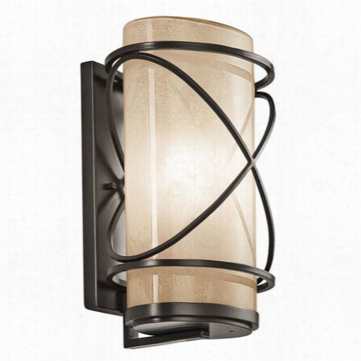 Kichler Lighing 49358z Trafari 1 Light Outdoor Wall  Sconce In Architectural Bronze