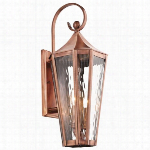 Kichler Lighting 49513aco Rochdale 2 Light Outdoor Wall Sconce In Antiqu Copper