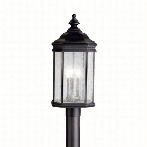 Kichler Lighting 9918bk Kirkwood 3 Light  Ougdooor Pos T Mount