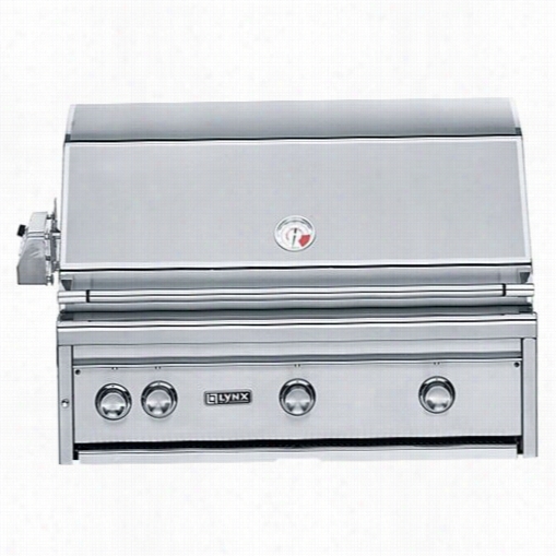 Lynx L36psr2ng Professional 36q&uot;&qot; Natural Gas Built In Grill With Prosear Burner And Rotisserie