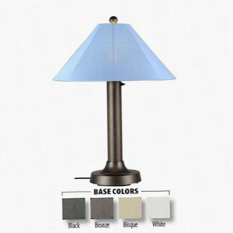 Patio Living Concepts 640 Catalina 3&4quot;" 1 Light Table Lamp In Black Wit Hsunbrella Shade