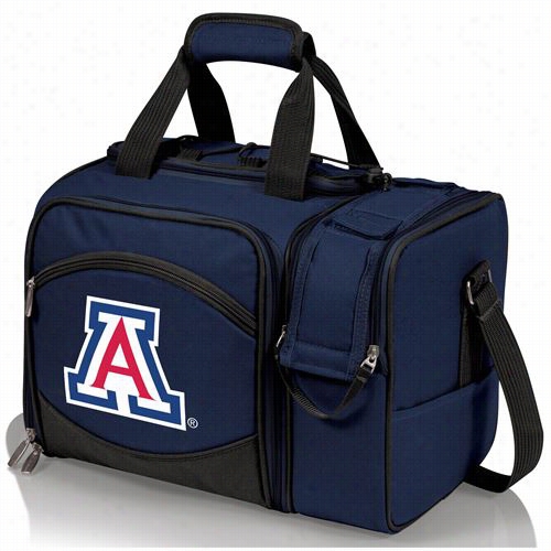 Picnic Time 508-23-915-012-0 Malibu University Of Arizona Wildcats Embroidered Tote In Navy