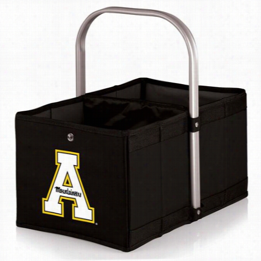 Picnic Time 546-0-179-794-0 Urban Appalachian State Mountaineers Digital Pr Int Basket In Black