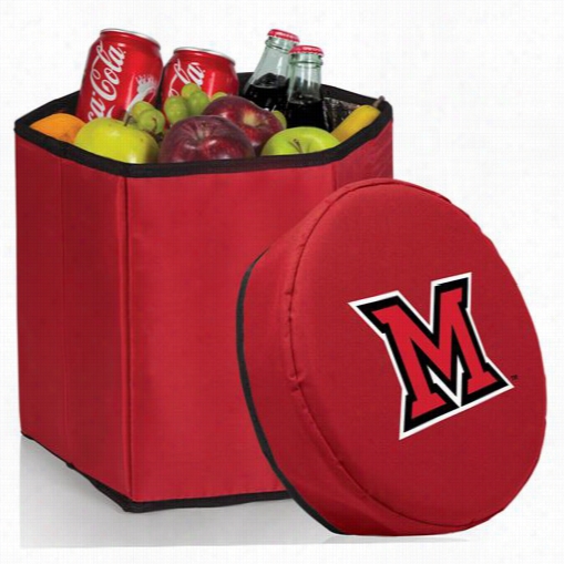 Picnicc Time 596-00 Miam Iuniversity (ohio) Redhawks Digital Print Bongo Cooler And Seat