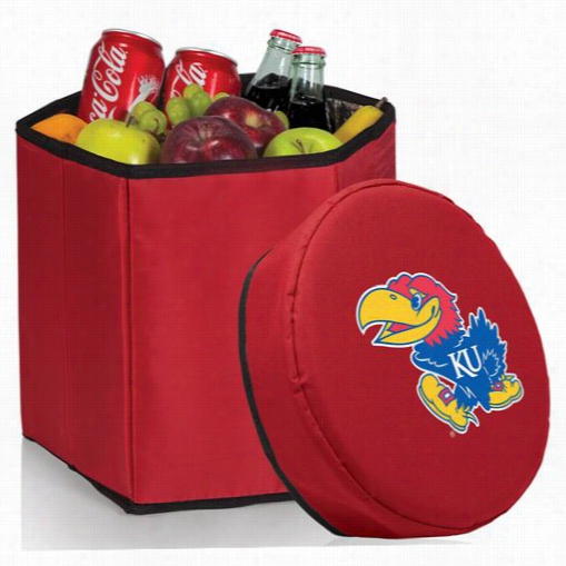 Picnic Time 596-00 University Of Kansas Jayhawks Digital Print Bongo Cooler And Seat