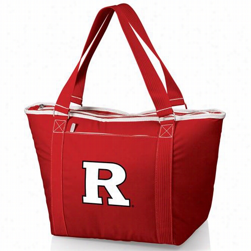 Picnic Time 619-00-100-084-1 Topanga Rutgers University Scarlet Knights Digital Print Cooler Tote In Red