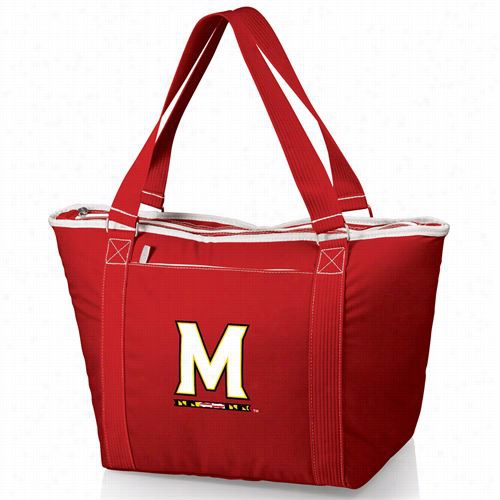 Picnic Time 619-00-100-314-0 Topanga U F Maryland Terrapins Digital Print Coolert Ote In Red