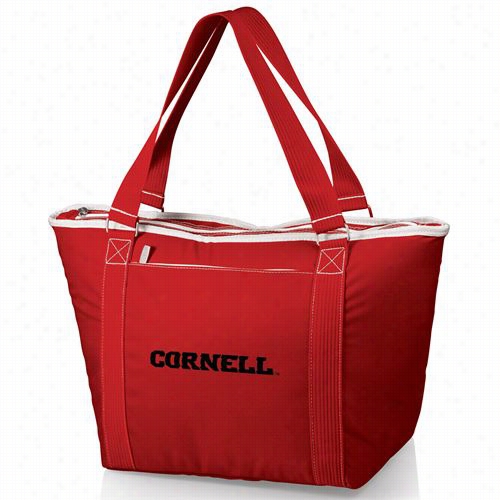 Picnic Time 619-00-100-b82- 0 Topanga Cornell U Bears Embroidered Cooler Tote In Red