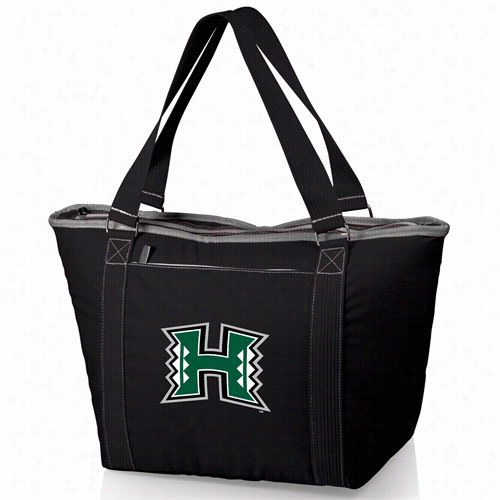 Picnic Time 619-00-17-5204-0  Topanga U Of Hawaii Warriors Digital Print Cooler Tote In Black