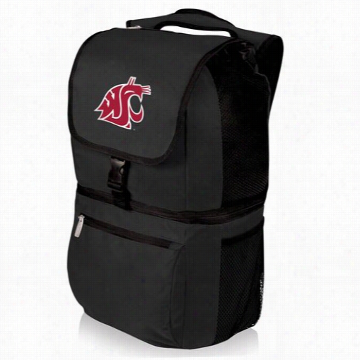 Picnic Time 634-00-175-634-0 Zuma Washington State University Digital Print Backpack I Black