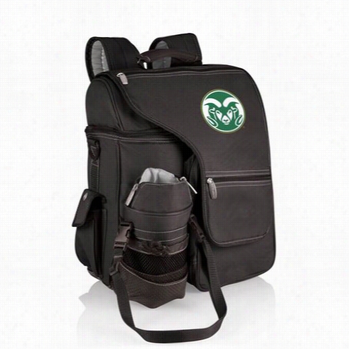 Picnic Tike 641-0 0-175-134-0 Turismo Colorado State University Rams Digital Print Backpack In Black