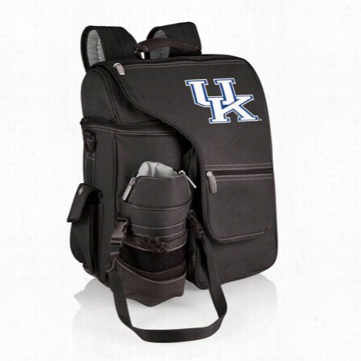 Picnic Tine 641-00-175-262-0 Turismo University Of Kentucky Wildcats Embroidred Backpack In Black