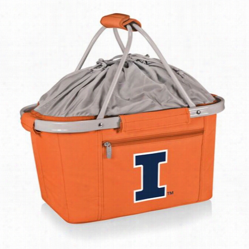 Picnic Time 645-00 Metr Unniversity Of Ill Inois Fighting Illini Embroider Basekt