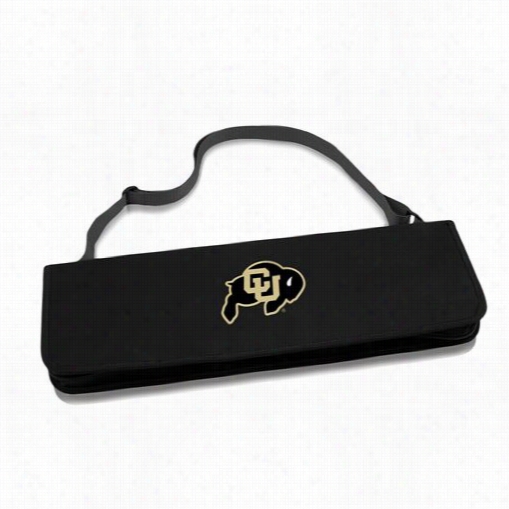 Picnc Time 747-03-175-124-0 Metro University Off Colorado Buffaloes Digital Print Bbq Tote In Black