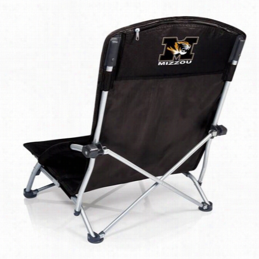 Picnic Time 792-00-175-394-0 Tranquility Universty Of Missouri Tigers/mizzou Digital Print Chair In Black