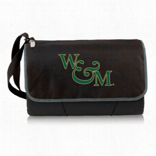 Picnic Time 820-00-175-784-0 William And Mary  College Griffij Digi Tal Print Blanket Tote In Black