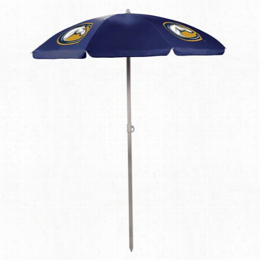 Picnic Time 822-00-138-114-1 Uc Davis A Ggies Digital Print Umbrella In N Avy