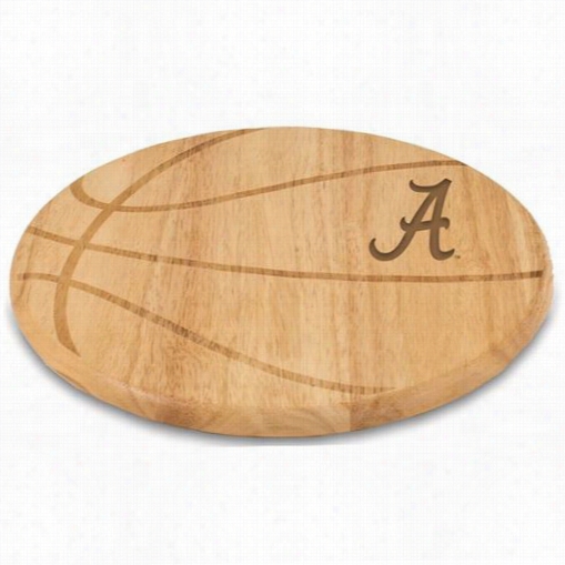 Picnic Time 840-00-505-003-0 University Of Alabama Crimson Tide Engraving Free Throw Cu Yting Board  In Naturaal Wood