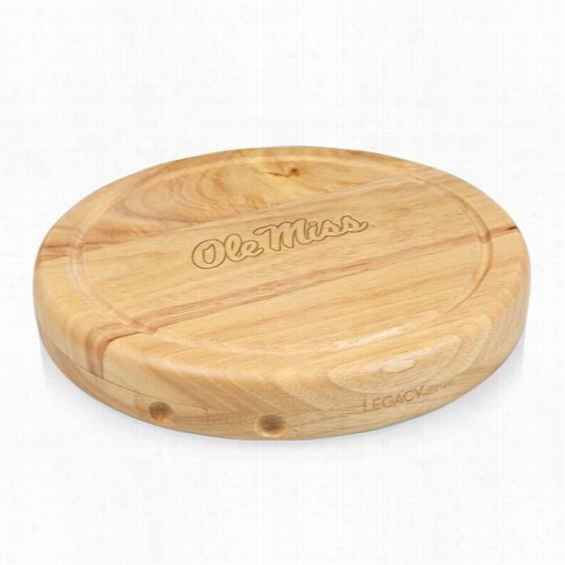 Picnic Time 854-00-505-373-0 Ciroc University Of Mississippi Rebels/olemiss Engraved Chopping Board In Natural Ood