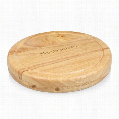 Picnic Time 854-00-505--823-0 Circo Northeastern University Huskies Engraved Chopping Board In Natural Wood