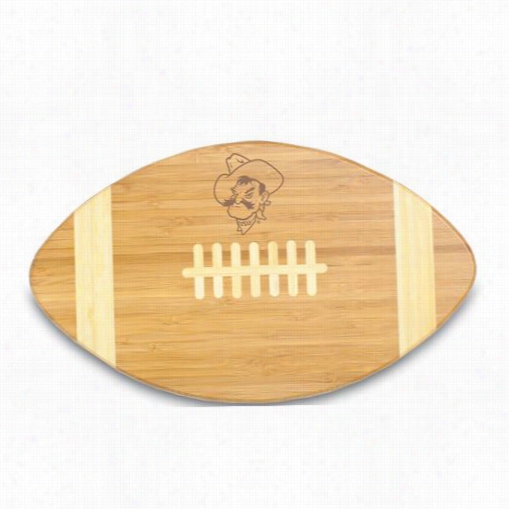 Picnic Time 896-00-505-4463-0 Touchdown Oklahoma Express  Cowboys Engraved Cutting  Board In Natural