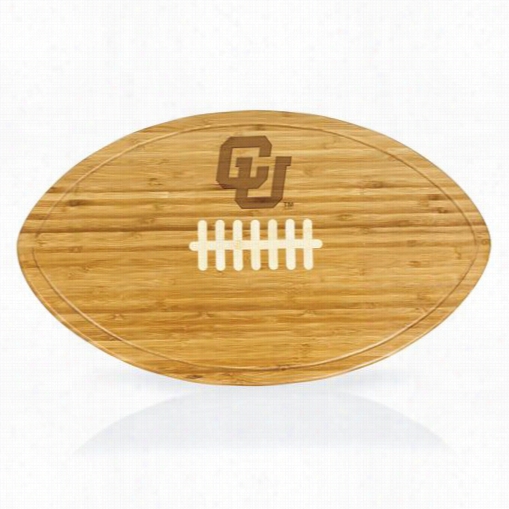 Picnic Time 908-00-505-123-0 University Of Colorado Buffaloes Kickoff Engraved Cutting Board In Natural Wod