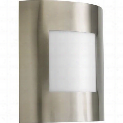 Progress Lighting P5 736-09 Anson 1 Bright Exterior Wall Sconce In Brushed Nickel