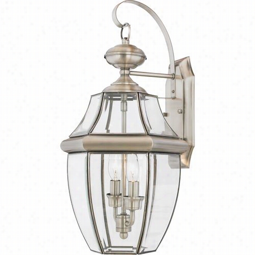 Quoizel Ny8317p Newbury 2 Light Outdoor Wall Sconce In Pewter