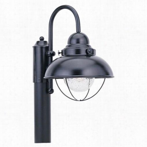 Sea Gull Lighting 8269-12 Sebring 1 Light Outdoor Post Lanetrn Black