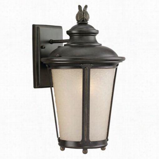 Sea Gull Lighting 89341ble-780 Cape Msy 1 Light Outdoor Wall Lantern In Burled Iron