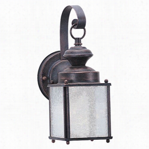 Sea Gull Lighting 8980ble-08 Jamestowne 1 Light Energy Star Outdoor Wall Lantern In Teztured Rust Patina