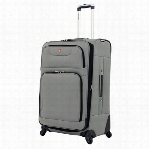 Swissg Ear 7297434177 28"" Spinner Suitcase In Pewter