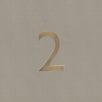 Architectural Mailboxes 3682-2 4"" Cast Brass Hkuse Number 2