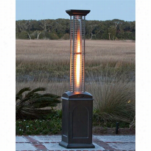 Fire Sense 60804 Square Flame Heater In Mocha Fi Nish