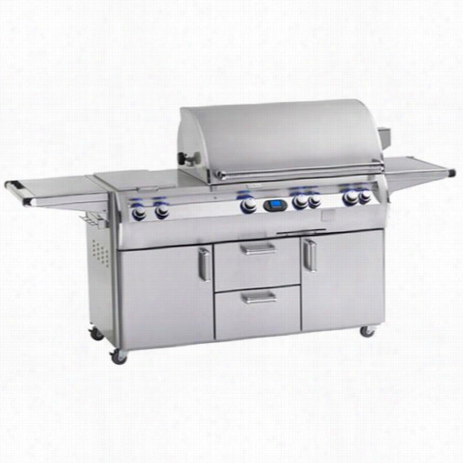 Firemagic E1060s- Ml1-71 Echelon Diamond E106s Grill With Double Side Burner, Power Hood And One Infrared Burner