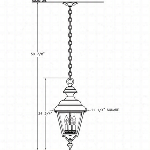 Hanover Lantern B9675 Large Plymouth 25w Per Socket 4 Light Outdoor Wall Light