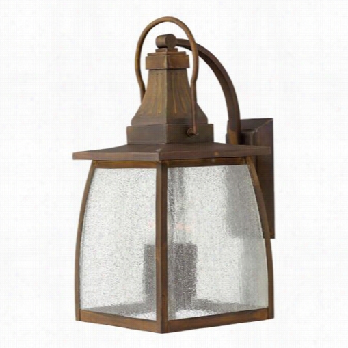 Hinkley Lighting 1205sn-le Montauk 19-1/2"" 1 Light Led Outdoo Wall Sconce In Sienna