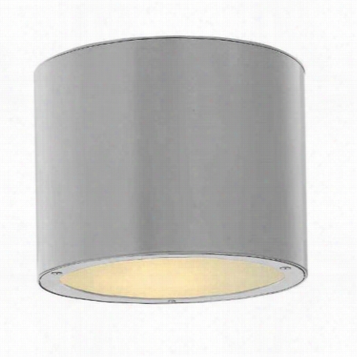 Hinkley Lighting 1663tt-led Luna 2 Light Outdoor Flush Mount In Titanium