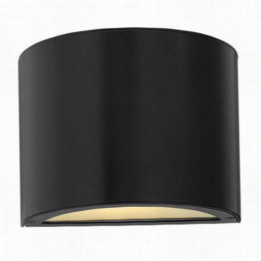 Hinkley Lighting 1666sk Luna 75w 1 Light Min Outdoor Wll Sconcei N Satin Black