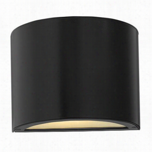 Hinkley Lighting 1667sk Luna 75w 1 Light Mini Outdoor Wall Sconce In Satin Black