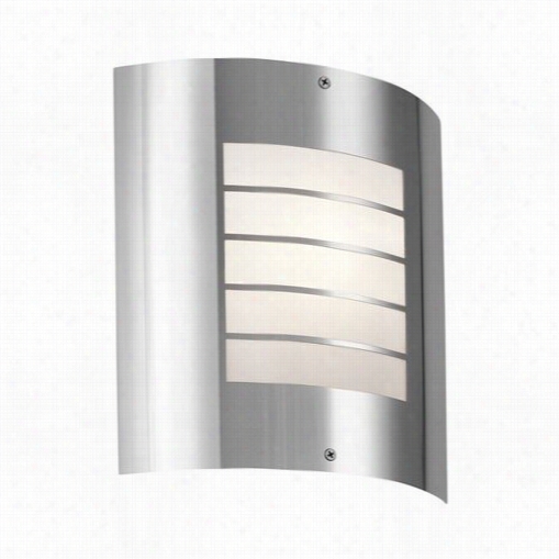 Kichler Lighting 6040pss316 Newport 1 Illuminate Outdoor Wall Sconce In Polished Stainleess Steel