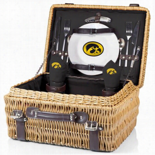 Picnic Time 208-40-179-224-0 Champion Univesity Of Iowa Hawkeyes Digital Print Basket In Black