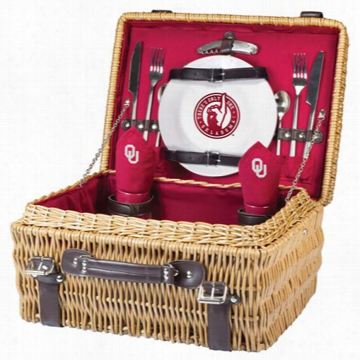 Picnic Time 208-40 Champion Unviersity Of Oklahoma Sooners Digital Print Basket