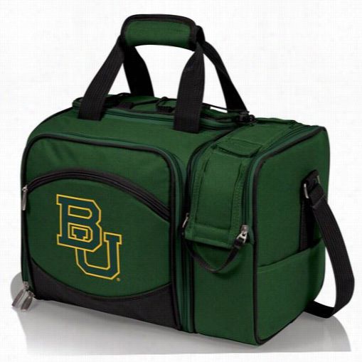 Picnic Fit Season 508-23-123-922-0 Malibu Baylor University Bears Embroidered Tote In Hunter Green