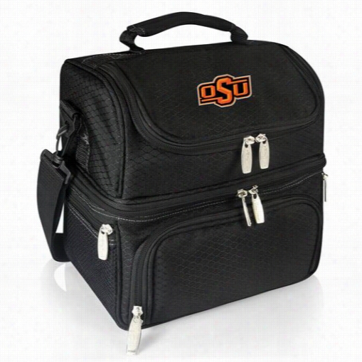 Picnic Time 512-80-175-464-0 Pranzo Oklahoma State University Digital Print Personal Cooler In Black