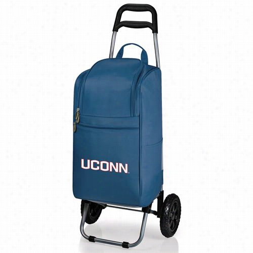 Picnic Time 545-00-138-144-0 University Of Connecticut Huskies Digital Print Cart Cooler In Navy