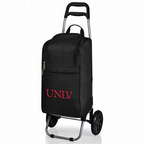 Picnic Time 545-00-175-274-0university Of Nevada Las Vegas Rebels Digiatl Pdint Cart Cooler In Black