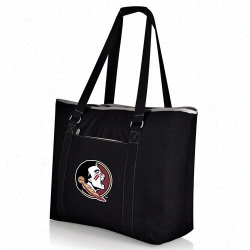 Picnic Time 598-00-175-174-0 Tahoe Florida State Seminoles Digital Print Cooler Tote In Black